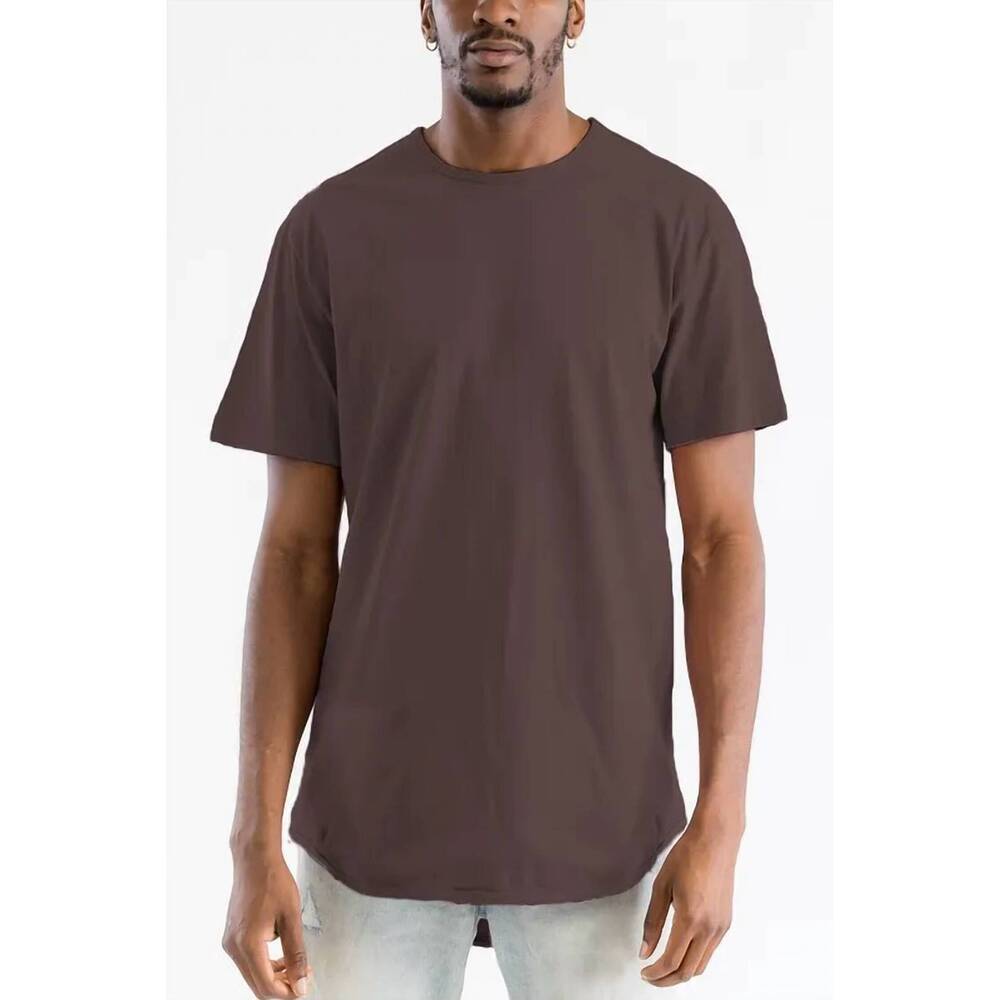 NEW WEIV men's graham scallop tee in cappuccino